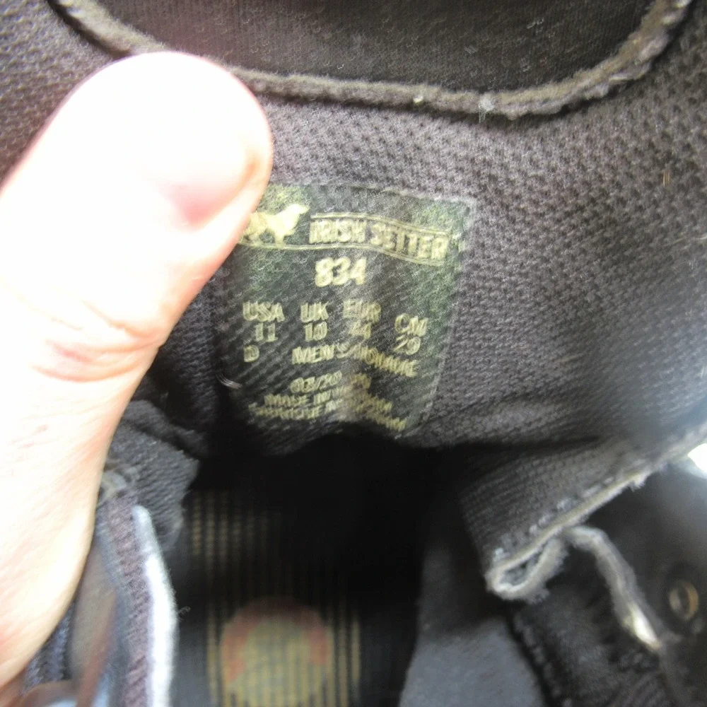 Irish Setter Ravine Tactical Mens Boots 11 D Black Leather Waterproof 834 Work‎
